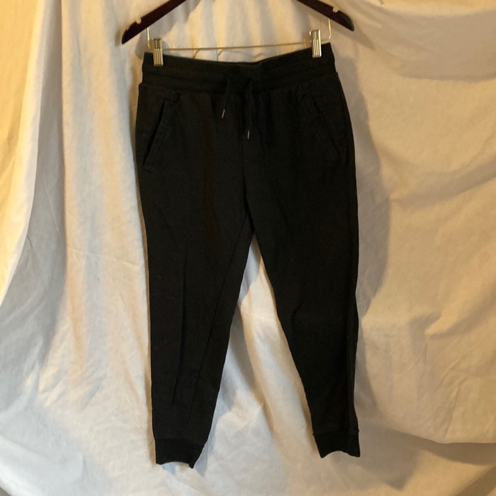 Black drawstring sweatpants